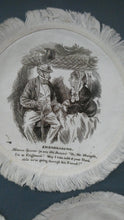 Load image into Gallery viewer, Rare Set of Six VICTORIAN White Cotton Place Mats with Printed Images
