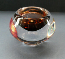 Load image into Gallery viewer, 1960s MONA MORALES SCHILDT Kosta Miniature SWEDISH Glass Bowl. With Kosta Label and Signed SH 5358
