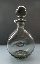 Load image into Gallery viewer, Vintage DANISH Holmegaard Art Glass Decanter by Per Lutken with Dimpled Side and Large Ball Stopper. DANICA Design
