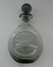 Load image into Gallery viewer, Vintage DANISH Holmegaard Art Glass Decanter by Per Lutken with Dimpled Side and Large Ball Stopper. DANICA Design
