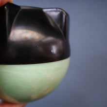 Load image into Gallery viewer, Rare 1930s BUTTNER Art Deco Early Black and Peppermint Green Plastic / Bakelite Ashtray
