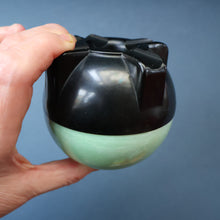 Load image into Gallery viewer, Rare 1930s BUTTNER Art Deco Early Black and Peppermint Green Plastic / Bakelite Ashtray
