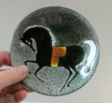 Load image into Gallery viewer, 1960s CHELSEA Studio Pottery (Joyce Morgan) Decorative Wall Plate: Hand-Painted Horse Design
