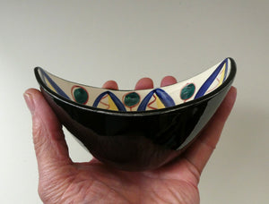 Vintage 1950s NORWEGIAN Stavangerflint Bowl with Abstract Design by Inger Waage