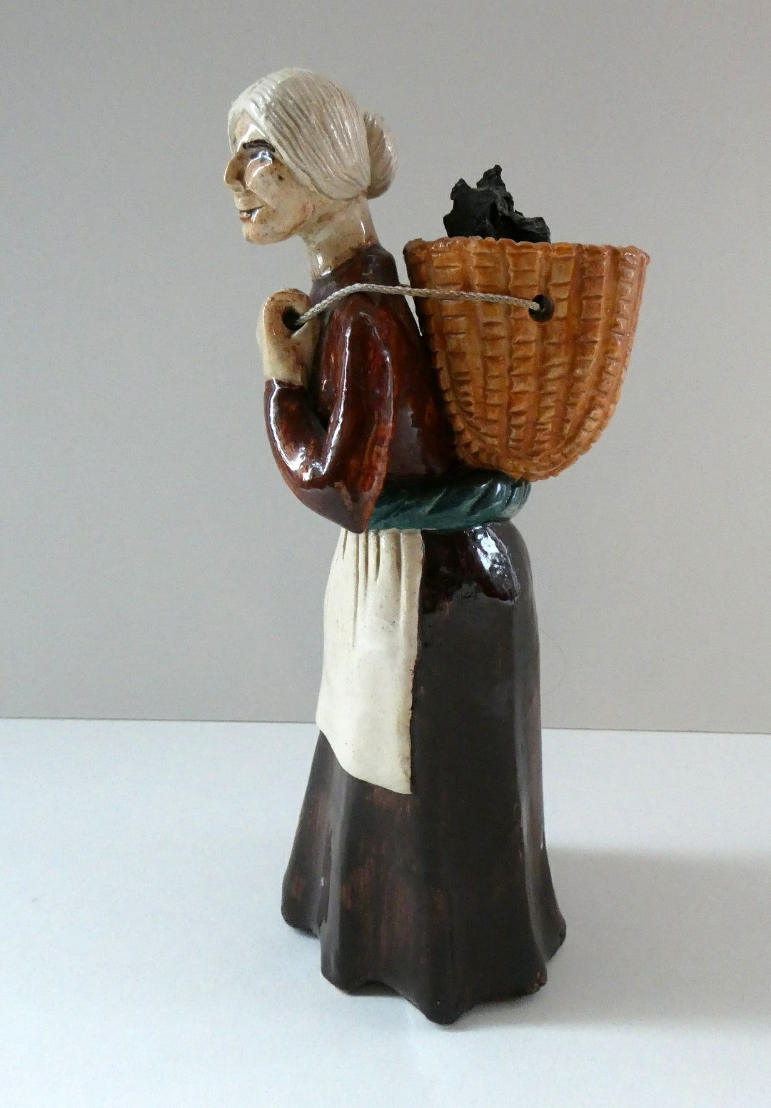 Basket Weaver figurine - buy made in England and his bone china limited edition