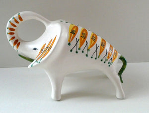 1950s ROBERTO RIGON Italian  Etruria Arte Ceramic Elephant