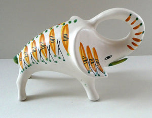 1950s ROBERTO RIGON Italian  Etruria Arte Ceramic Elephant