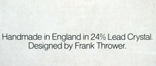 Load image into Gallery viewer, 1980s Vintage FRANK THROWER Glass Candle Holders for WEDGWOOD.  Arthur, Diana and Rory Designs
