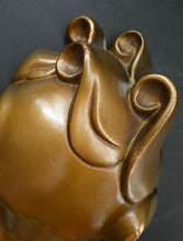 Load image into Gallery viewer, Art Deco 1930s Wall Mask G. Leonardi Golden Lady&#39;s Head Wall Mask
