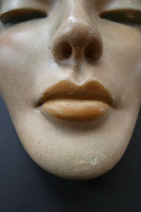 Art Deco 1930s Wall Mask G. Leonardi Hollywood Glamour Marlene Dietrich Style Portrai