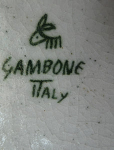 1950s Signed Guido Gambone Plate with Donkey Signature