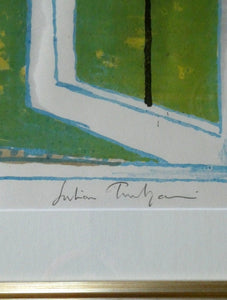 Julian Trevelyan: ORIGINAL Limited Edition  Lithograph (1959 - 1962). CORPUS CHRISTI,  Cambridge. Pencil Signed