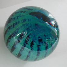 Load image into Gallery viewer, LARGE 1970s Mdina Glass Paperweight. Vintage Sea and Sand Sea Urchin
