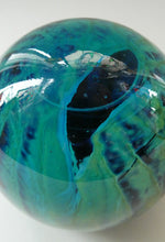 Load image into Gallery viewer, LARGE 1970s Mdina Glass Paperweight. Vintage Sea and Sand Sea Urchin
