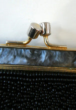 Load image into Gallery viewer, 1940s PETIT POINT &amp; GLASS BEAD Handbag or Evening Bag
