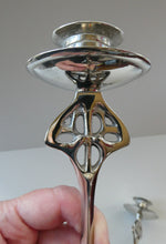 Load image into Gallery viewer, Silver Plate Pair of Vintage ART NOUVEAU WMF Style of Candlesticks
