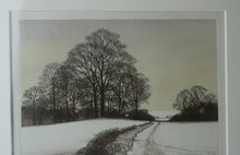 Load image into Gallery viewer, KATHLEEN CADDICK (b. 1937). Hand-Coloured Etching Entitled &quot;Tracks in the Snow&quot;. Pencil Signed Artist&#39;s Proof
