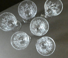 Load image into Gallery viewer, EDINBURGH CRYSTAL. Set of TEN Matching SHERRY or CLARET Glasses 5 1/4 inches in height
