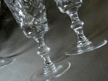 Load image into Gallery viewer, EDINBURGH CRYSTAL. Set of TEN Matching SHERRY or CLARET Glasses 5 1/4 inches in height
