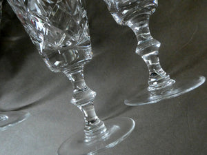 EDINBURGH CRYSTAL. Set of TEN Matching SHERRY or CLARET Glasses 5 1/4 inches in height