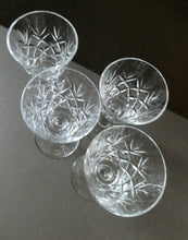 Load image into Gallery viewer, EDINBURGH CRYSTAL. Set of TEN Matching SHERRY or CLARET Glasses 5 1/4 inches in height
