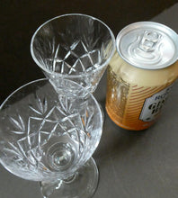 Load image into Gallery viewer, EDINBURGH CRYSTAL. Set of TEN Matching SHERRY or CLARET Glasses 5 1/4 inches in height
