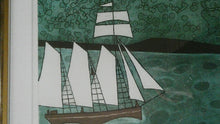 Load image into Gallery viewer, Julian Trevelyan ORIGINAL Etching &amp; Soft Ground Aquatint. SCHOONER. Pencil Signed
