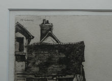 Load image into Gallery viewer, SCOTTISH ART: 1899 D.Y. Cameron Pencil Signed Etching &quot;A Norman Village&quot; (1904)
