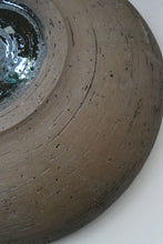 Load image into Gallery viewer,  Vintage 1960s STUDIO POTTERY Shallow Pottery Bowl; Possibly Scandinavian. Signed HS / 1963
