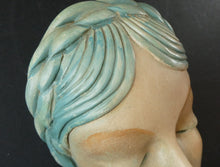 Load image into Gallery viewer, Art Deco 1930s Wall Mask G. Leonardi Hollywood Glamour Marlene Dietrich Style Portrai
