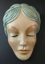 Load image into Gallery viewer, Art Deco 1930s Wall Mask G. Leonardi Hollywood Glamour Marlene Dietrich Style Portrai
