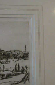 Sir Muirhead Bone (1876 - 1953). Drypoint Etching of CONSTANTINOPLE (1934). Pencil signed