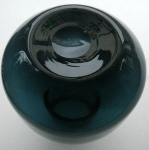 1960s WHITEFRIARS Midnight Blue Soda Glass Vase. Design Number 9598 by Geoffrey Baxter (1963)