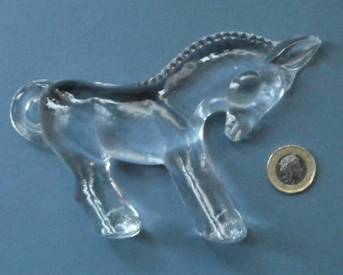 1970s KOSTA BODA Glass Donkey Designed by Bertil Vallien