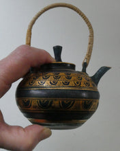 Load image into Gallery viewer, Cornish Studio Pottery. Miniature Gold Lustre PORCELAIN Tea Pot by Mary Rich (1940 - 2022)
