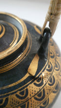 Load image into Gallery viewer, Cornish Studio Pottery. Miniature Gold Lustre PORCELAIN Tea Pot by Mary Rich (1940 - 2022)
