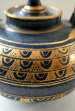 Load image into Gallery viewer, Cornish Studio Pottery. Miniature Gold Lustre PORCELAIN Tea Pot by Mary Rich (1940 - 2022)
