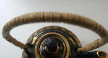 Load image into Gallery viewer, Cornish Studio Pottery. Miniature Gold Lustre PORCELAIN Tea Pot by Mary Rich (1940 - 2022)
