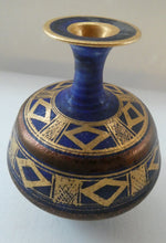 Load image into Gallery viewer, Cornish Studio Pottery. Miniature Gold Lustre PORCELAIN Vase by Mary Rich (1940 - 2022)
