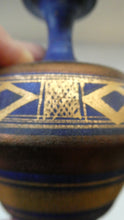 Load image into Gallery viewer, Cornish Studio Pottery. Miniature Gold Lustre PORCELAIN Vase by Mary Rich (1940 - 2022)
