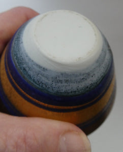 Cornish Studio Pottery. Miniature Gold Lustre PORCELAIN Vase by Mary Rich (1940 - 2022)