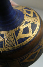 Load image into Gallery viewer, Cornish Studio Pottery. Miniature Gold Lustre PORCELAIN Vase by Mary Rich (1940 - 2022)
