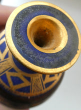 Load image into Gallery viewer, Cornish Studio Pottery. Miniature Gold Lustre PORCELAIN Vase by Mary Rich (1940 - 2022)
