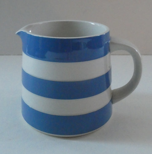 Small 1960s Judith Onions TG Green Cornishware Milk Jug or Creamer. 3 1/8 inches