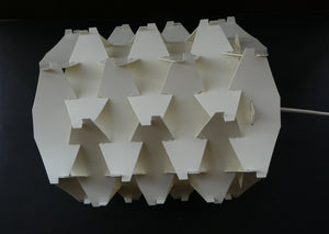 1960s COSMO White Pendant Lamp Shade by Flemming Brylle & Preben Jacobsen, Denmark