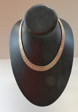 Load image into Gallery viewer, Vintage 1970s Italian STERLING SILVER Articulated Fringe Necklace. 16 3/4 inches
