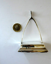 Load image into Gallery viewer, Rare Antique Edwardian SILVER Pocket Watch Stand. Wishbone Design. Hallmarked 1906
