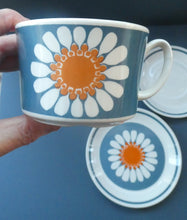 Load image into Gallery viewer, 1970s DAISY Turi Design TRIO (Cup, Saucer and Side Plate). Daisy Pattern for Figgjo Flint, Norway
