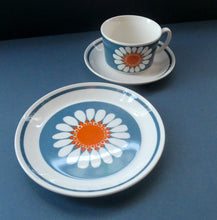 Load image into Gallery viewer, 1970s DAISY Turi Design TRIO (Cup, Saucer and Side Plate). Daisy Pattern for Figgjo Flint, Norway
