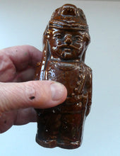 Load image into Gallery viewer, Antique Staffordshire / Scottish 19th Century Bank or Money Box with Treacle Glaze. In the form of a Little Double-Sided Man
